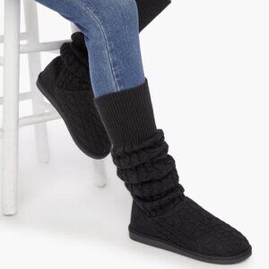 Lukees by Muk Luks Knit Sock Fuzzie
